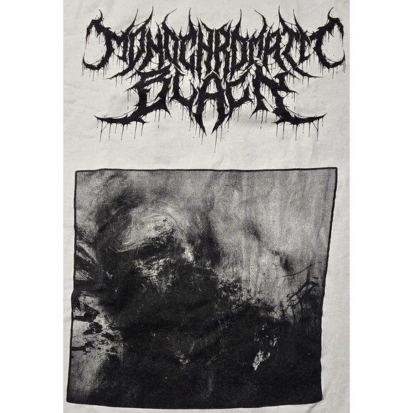 Monochromatic Black Band Shirt Predacious Death Metal XL Double Side Long Sleeve - Picture 3 of 12